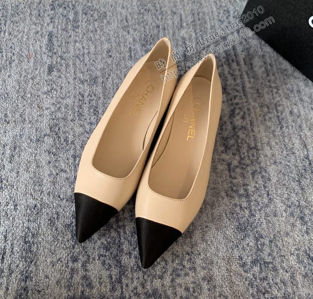 Chanel女鞋 香奈兒2020Cruise新款 小香單鞋 Chanel羊皮後空涼鞋  naq1128